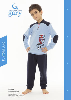 PIGIAMA BAMBINO M/L N20088 Tellini S.r.l. Ingrosso Abbigliamento